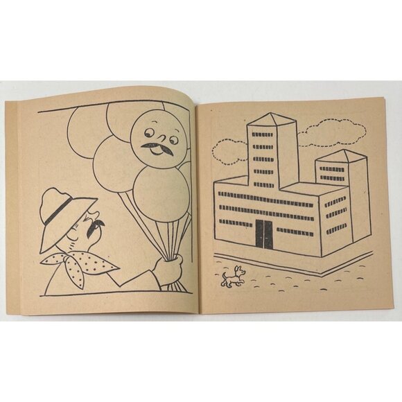 Vtg 1958 First Coloring Book Clarence Biers Whitman Publishing Children Activity - Picture 4 of 16